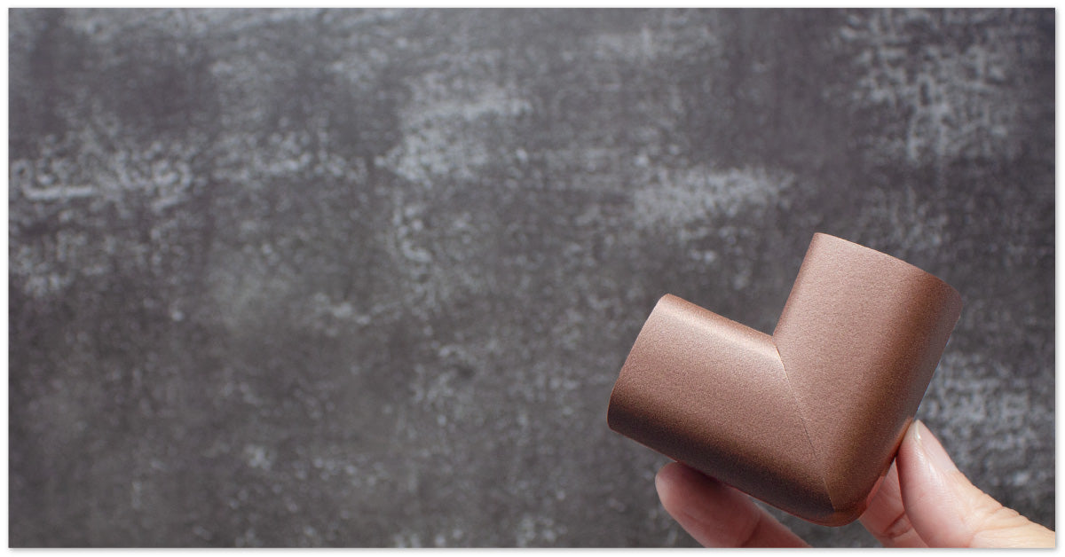 Roving Cove Corner Protector for Baby Proofing, Soft NBR Rubber Foam, Furniture and Fireplace Safety Corner Bumper Guard, 3M Adhesive. Protect from dangerous sharp corners of fireplace, tables, desks, shelves, bed frames and other furniture in your home.