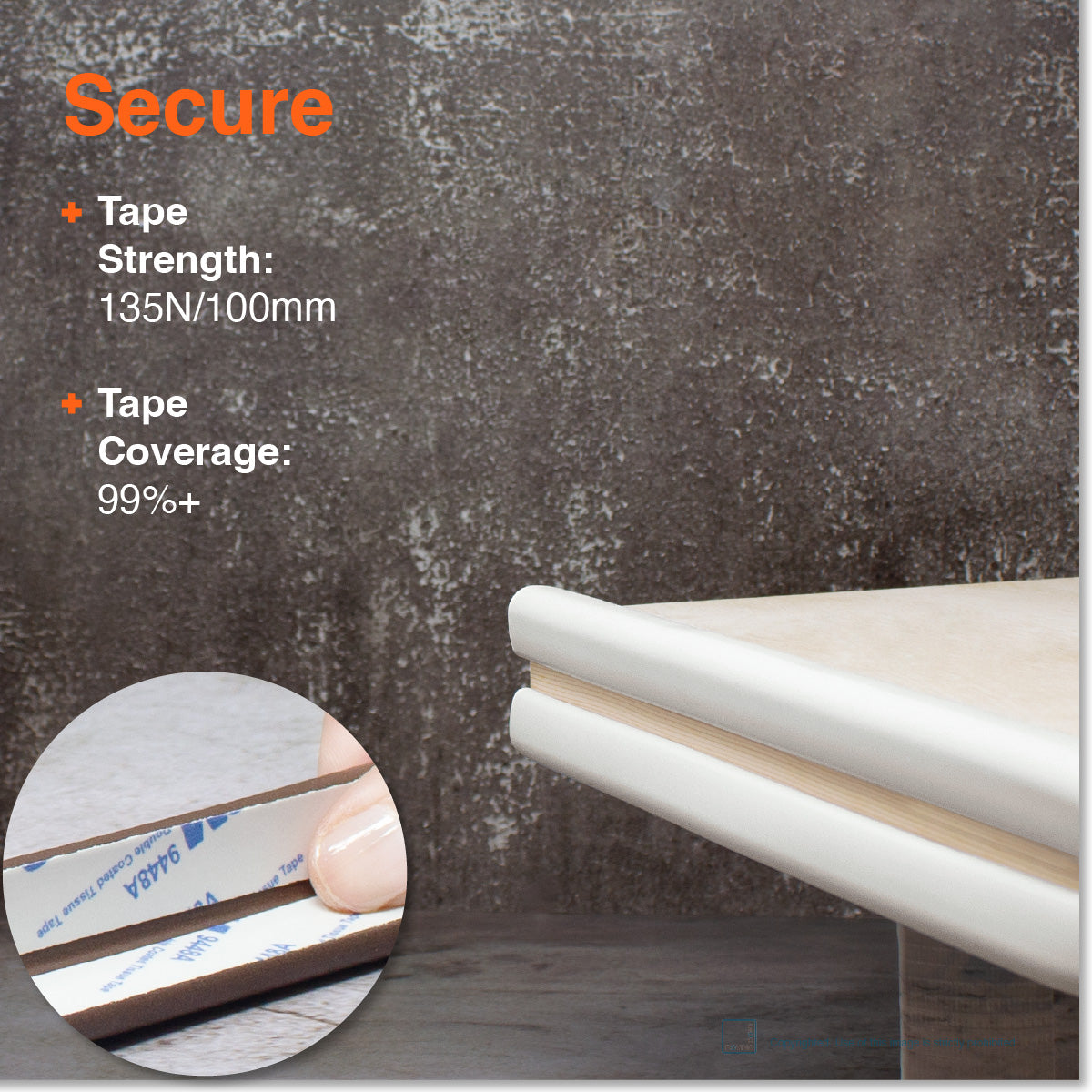 Roving Cove Edge and Corner Protector for Baby Proofing. Soft NBR Rubber Foam. Furniture and Fireplace Safety Corner Edge Bumper Guard, 3M Adhesive. Protect you and your loved ones from dangerous sharp edge and corners of fireplace, hearths, tables, desks, shelves, bed frames, and other furniture in your home.