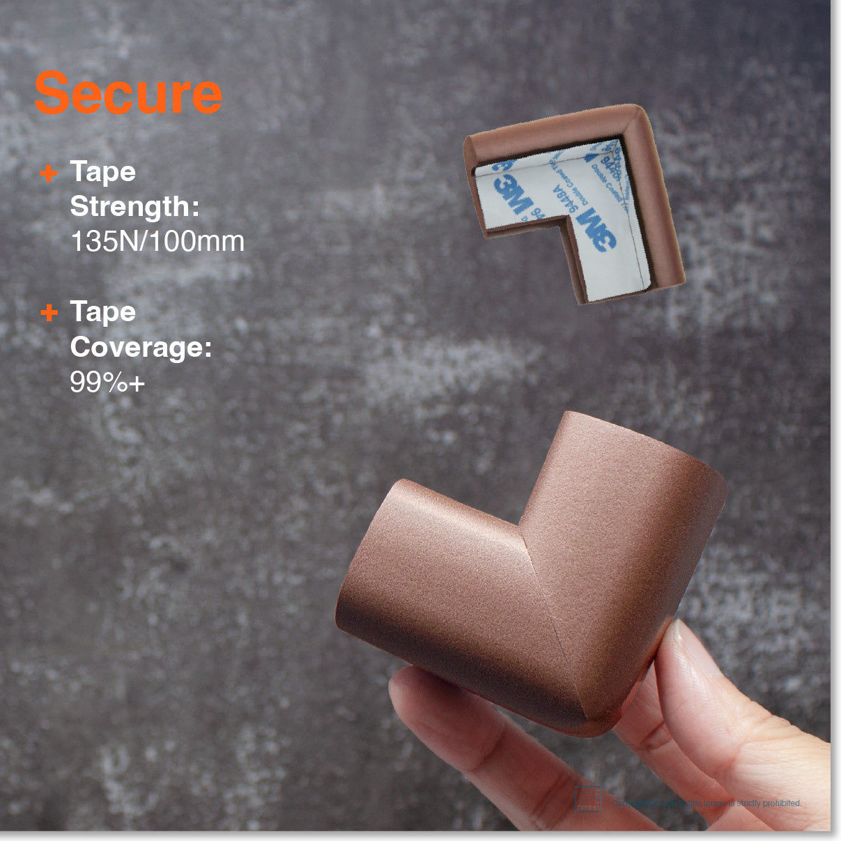 Roving Cove Corner Protector for Baby Proofing. Soft NBR Rubber Foam. Furniture and Fireplace Safety Corner Bumper Guard, 3M Adhesive Pre-taped. Protect you and your loved ones from dangerous sharp edge and corners of fireplace, hearths, tables, desks, shelves, bed frames, and other furniture in your home.