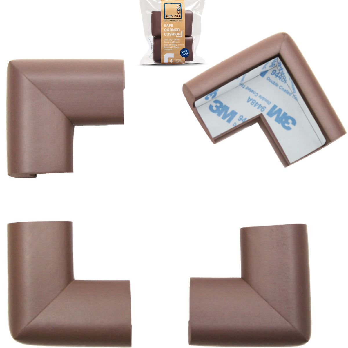 Baby Proof Corner Protectors 3M Self Adhesive Sharp Edge Furniture Soft  Pads