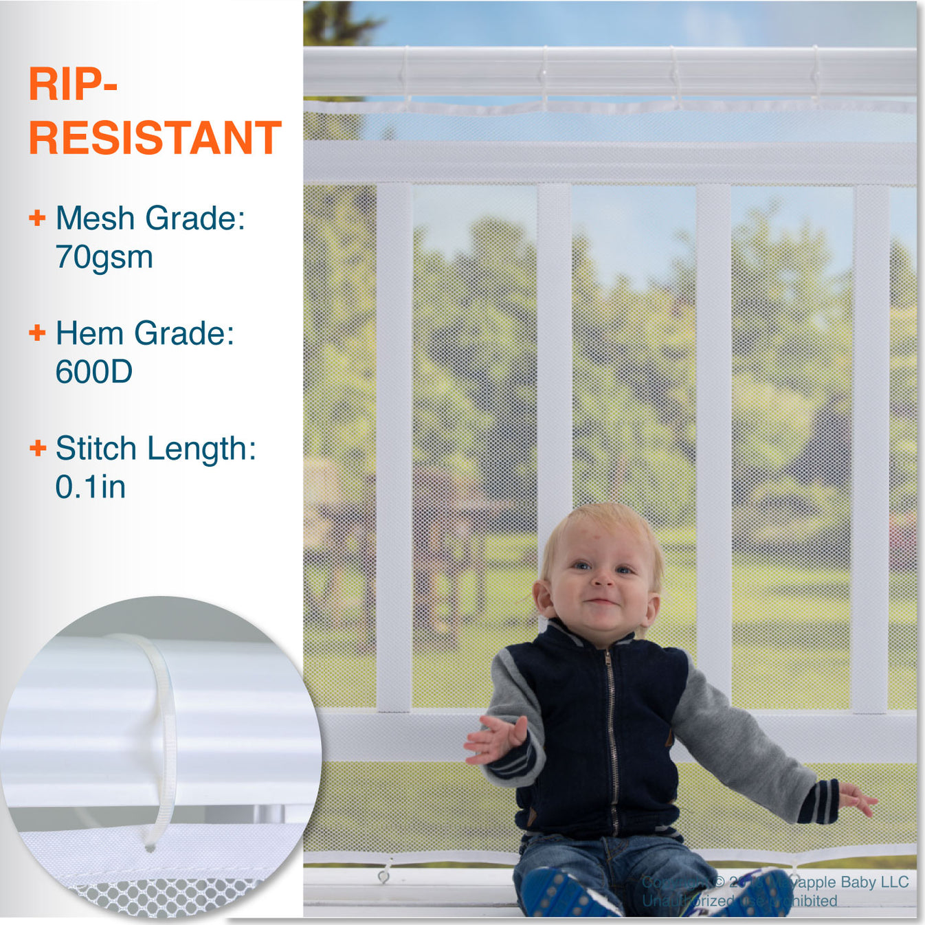 Roving Cove Deck Guard, Indoor & Outdoor Stair Banister Guard, Railing