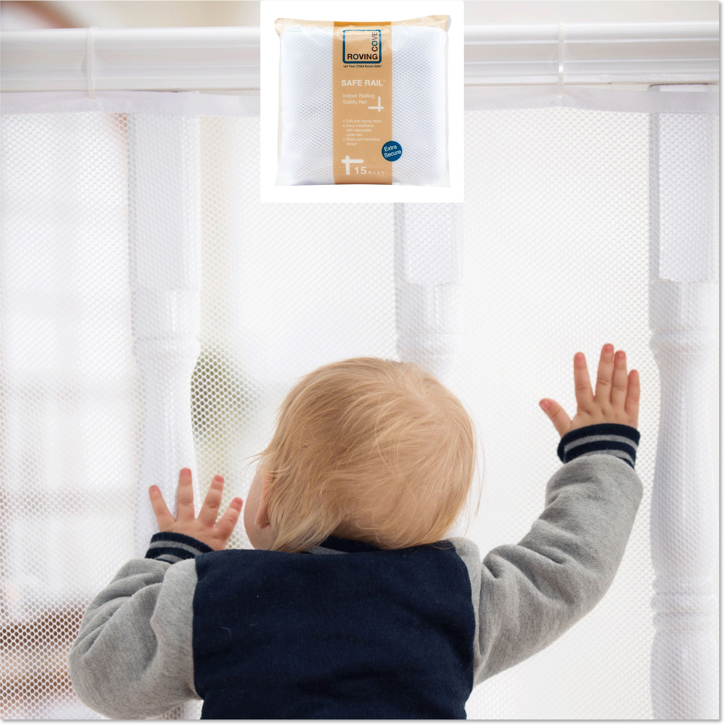 Roving Cove Stair Railing Safety Nets