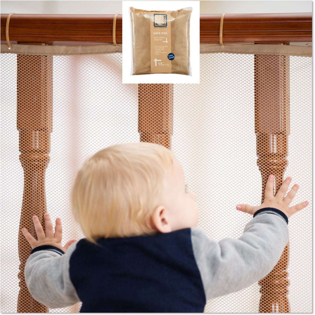 Mesh Railing Crib Mesh Crib Hosuly Banister Guard 18 X 3 Ft Balcony Netting For Kids ...