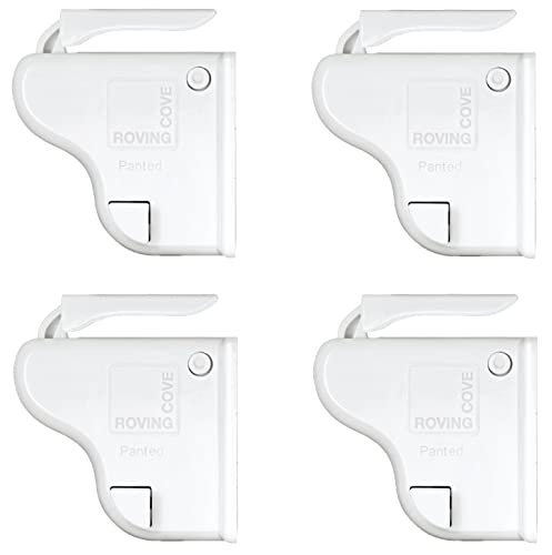4LockMain-RovingCoveMagneticCabinetDrawerLocksChildSafetyKitchenBathroomBabyProofing  Roving Cove Magnetic Cabinet Drawer Locks with Ring Key for Baby Proofing and Child Safety. 3M Adhesive, no drilling or template. Concealed in cabinets, drawers and cupboards. Keep babies and pets safe from dangerous items in your kitchen and bathroom. Universal Replacement Key. Starter Tape.