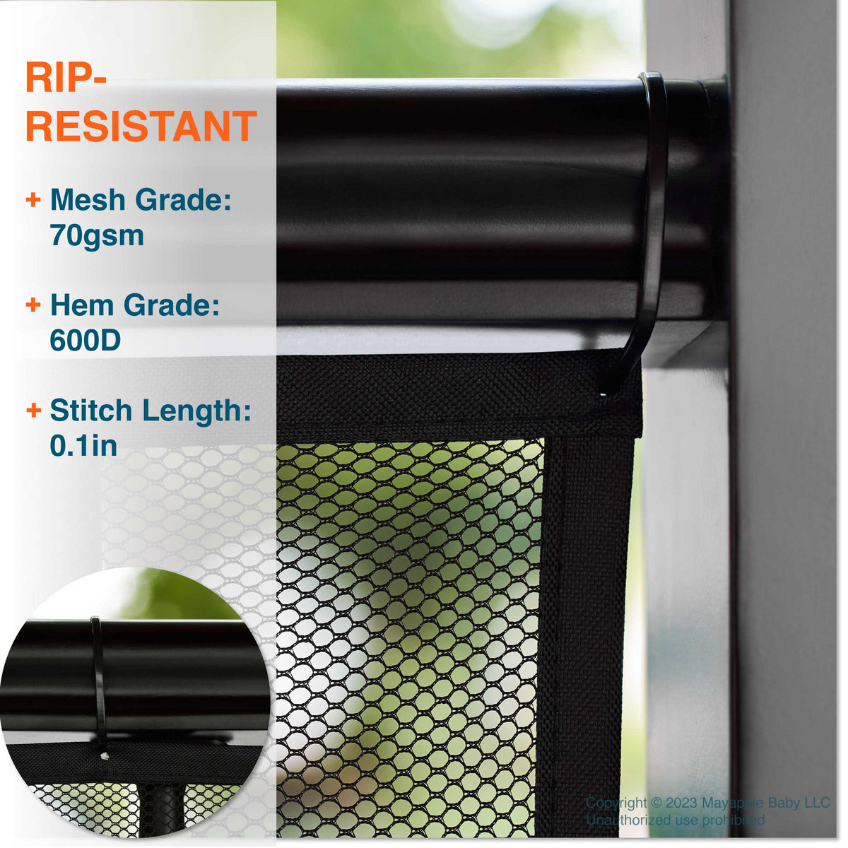 Guard Railing Net Roving Cove Stair Banister Guard, Railing Safety Net for Baby Proofing