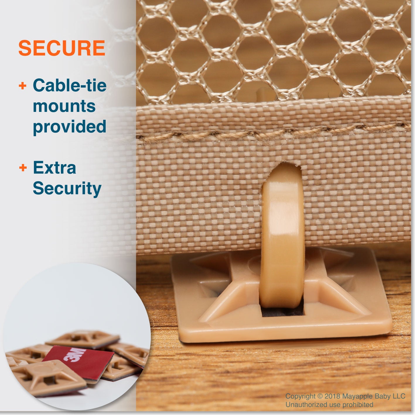 Roving Cove Indoor and Outdoor Banister Guard and Railing Safety Net for baby proofing stairway railing, deck, patio, balcony and beyond. Keep your babies, pets and toys from falling through banisters. Available on Amazon. 